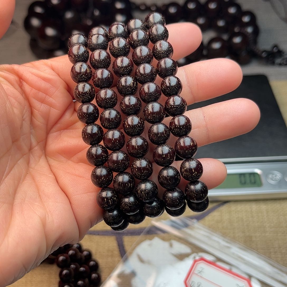 檀香紫檀（小叶紫檀）天*星0.8 108颗 满星