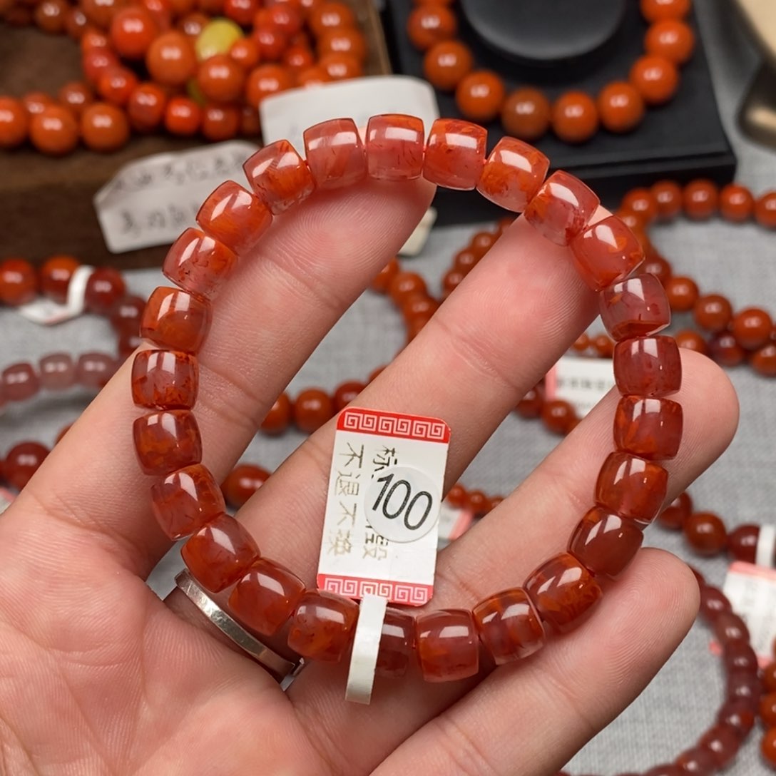 未镶嵌手串南红玛瑙8mm