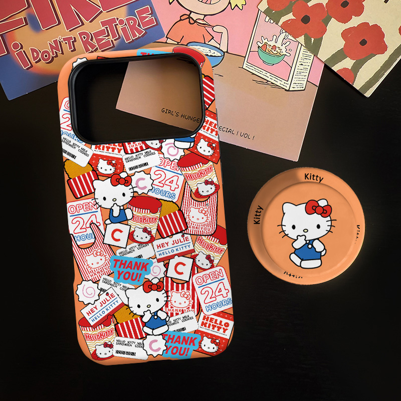 可爱KT贴纸磁吸菲林二合一适用苹果17/16promax手机壳华为小米15