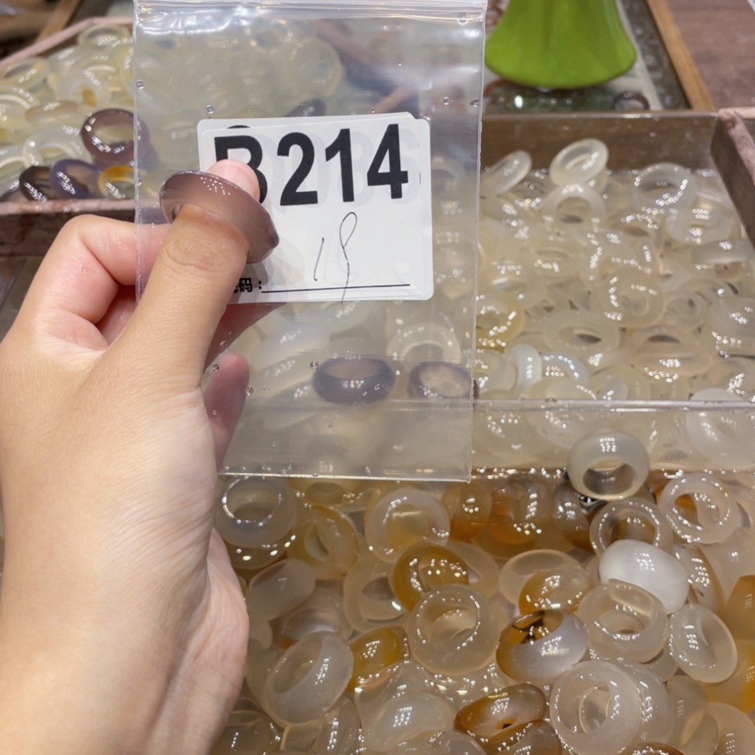 玛瑙/玉髓未镶嵌戒指214