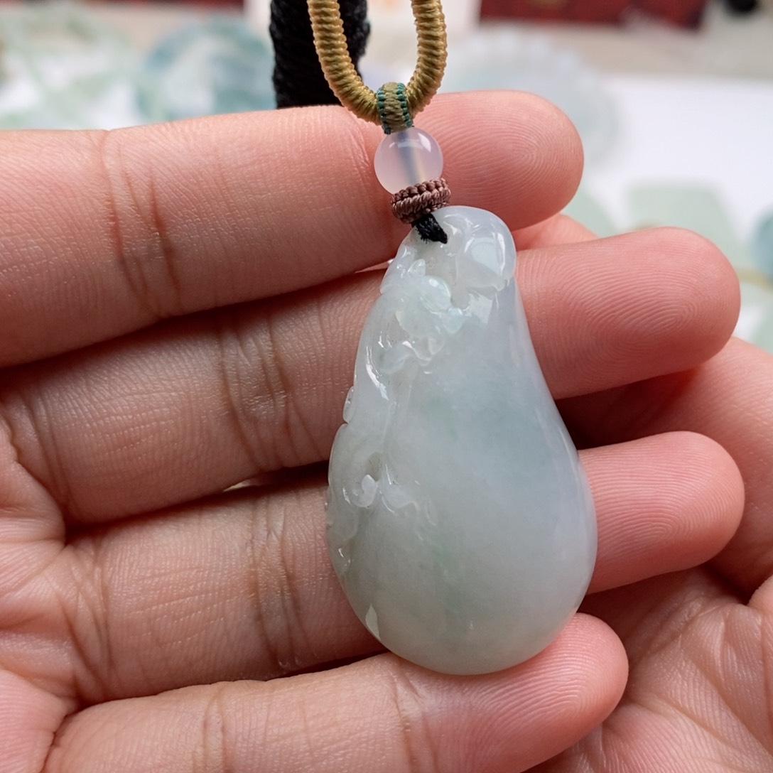 翡翠颈饰未镶嵌用****9天然缅甸翡翠a货