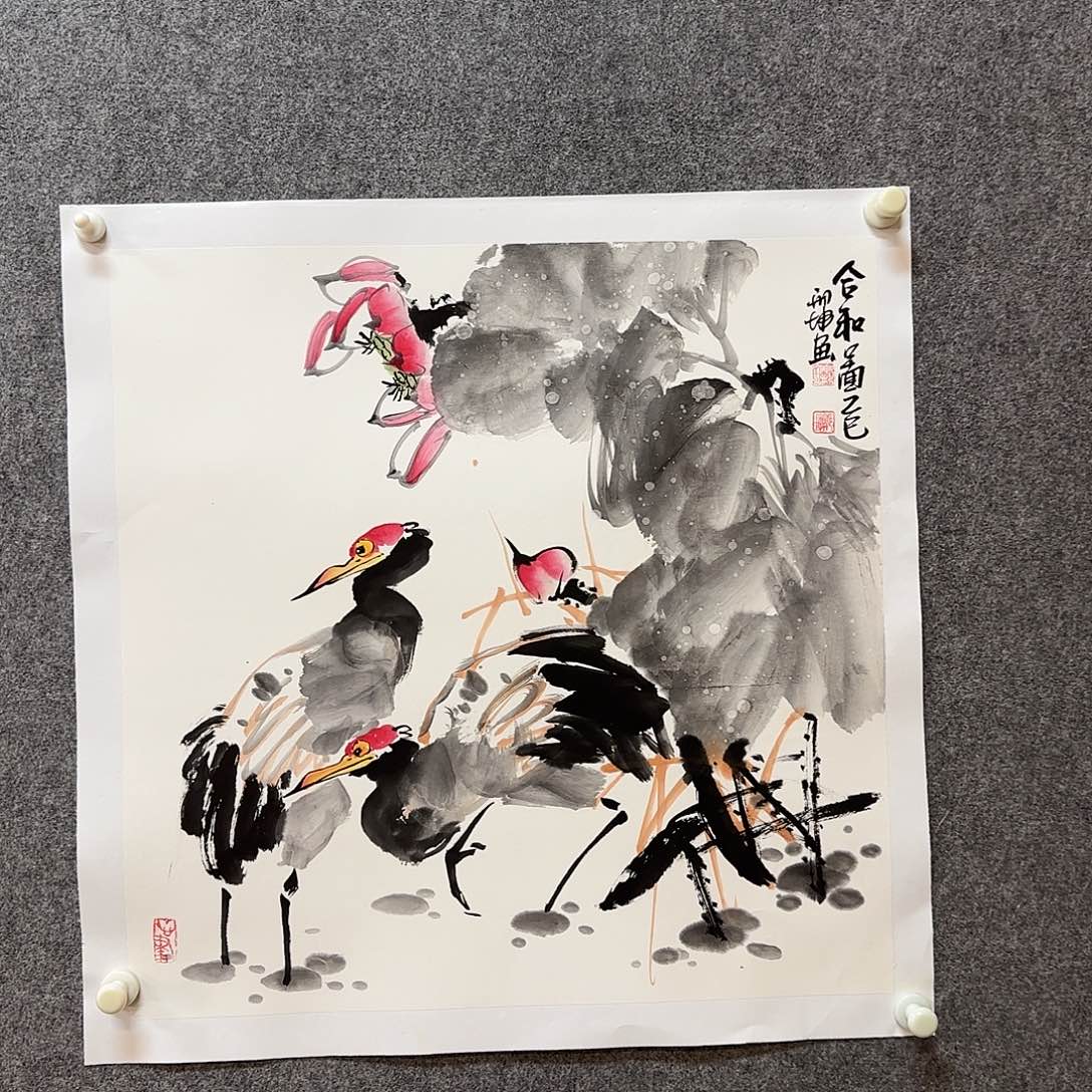 国画邢坤老师手绘作品