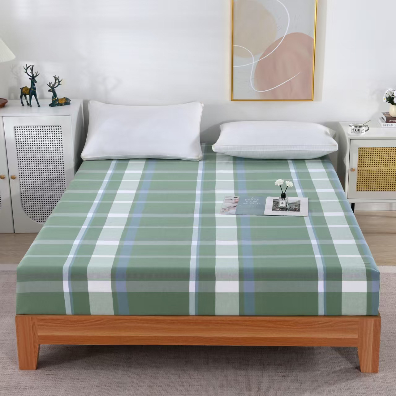 21织老粗布2股床单床笠