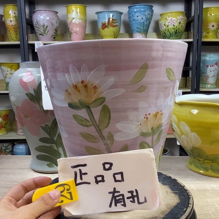 景德镇高温陶瓷花盆