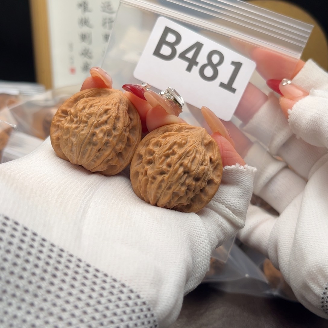 文玩核桃把件34金牛b 481