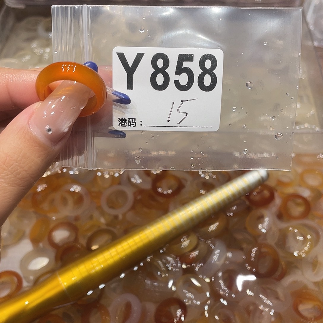 玛瑙/玉髓未镶嵌戒指858