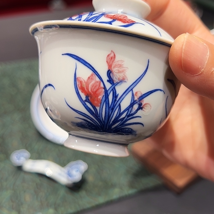 微瑕臻玉古坊原矿孔雀石釉里红
