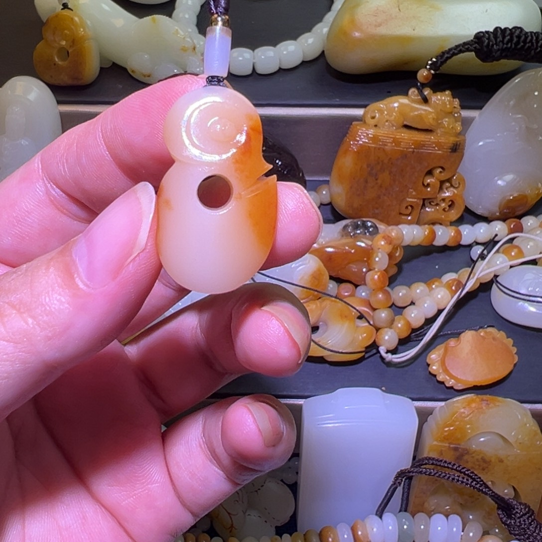 未镶嵌和田玉（白玉）挂件