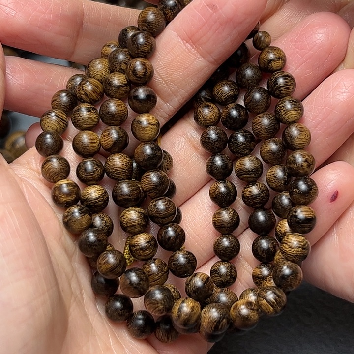 沉香手串用****7白棋留疤