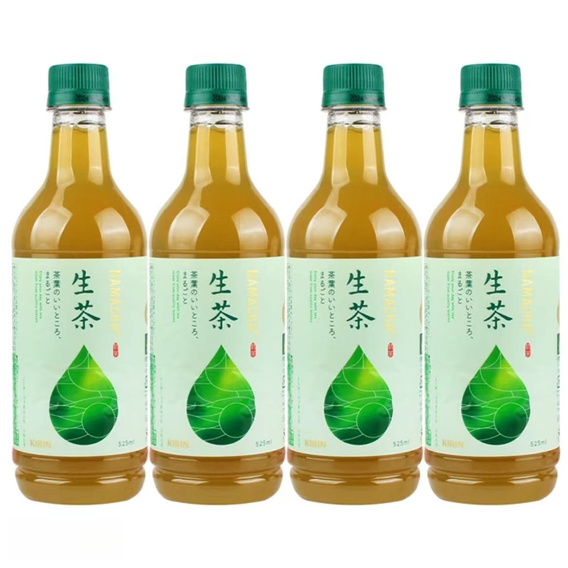 日本进口麒麟生茶绿茶饮料525ml/瓶装夏季绿茶清凉饮品