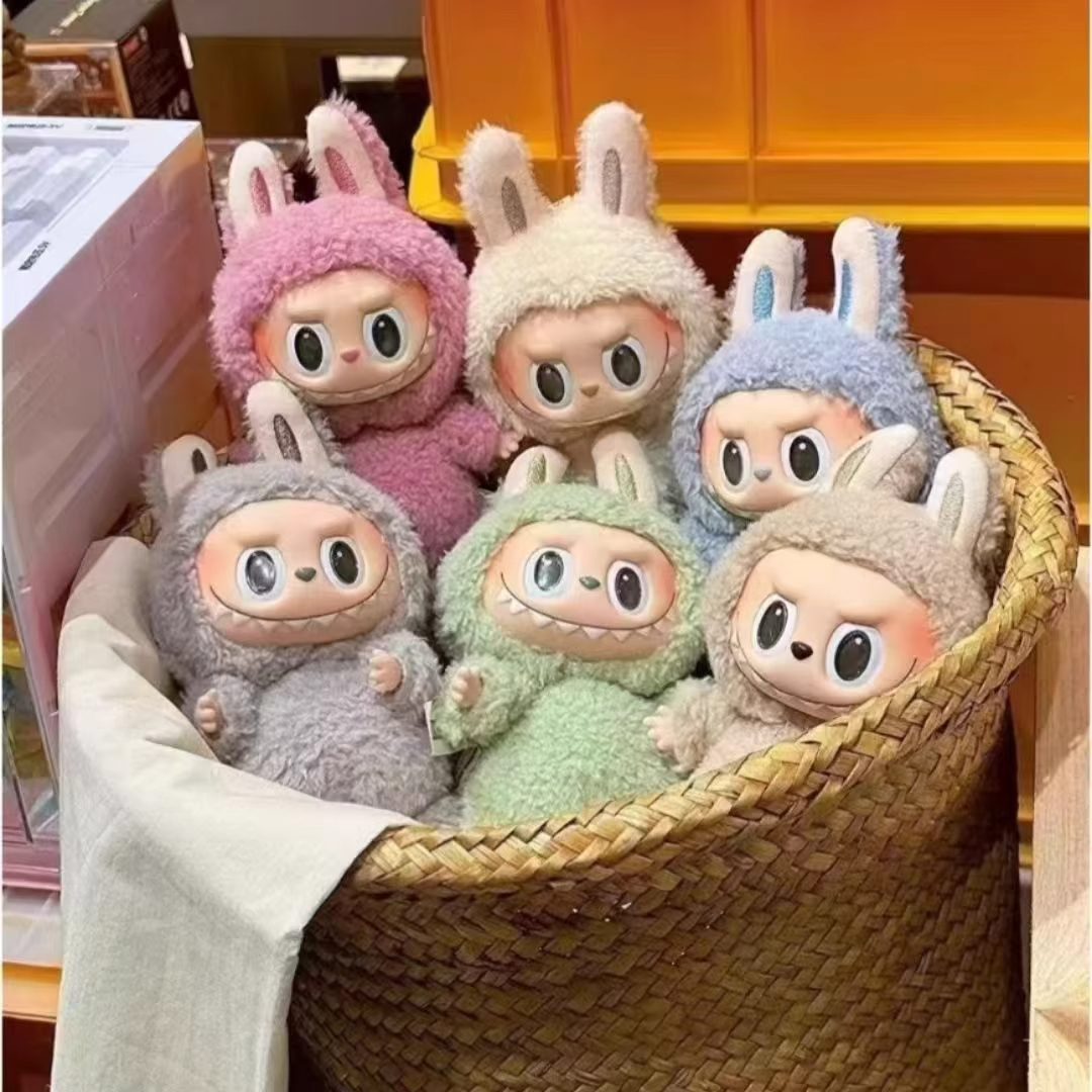 【不溢价】潮玩一代馬卡龙搪胶脸系列毛绒公仔