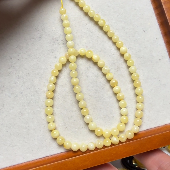 潇***岚琥珀未镶嵌手串琥珀蜜蜡手链5mm+