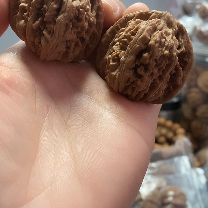 把件文玩核桃42红皮四座楼