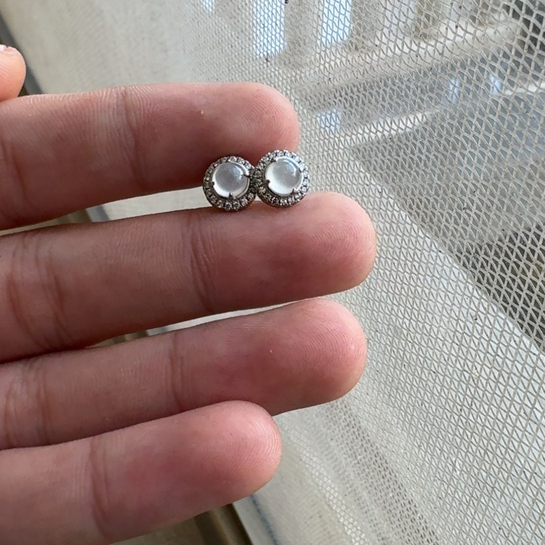 翡翠未镶嵌耳饰缅甸翡翠高冰玻璃耳钉