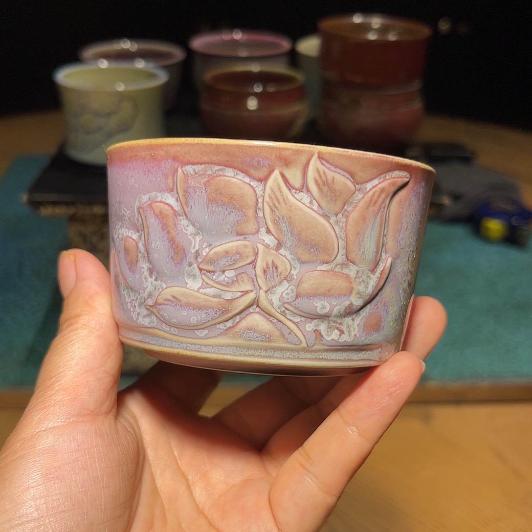 钧瓷杯，艺术设计品