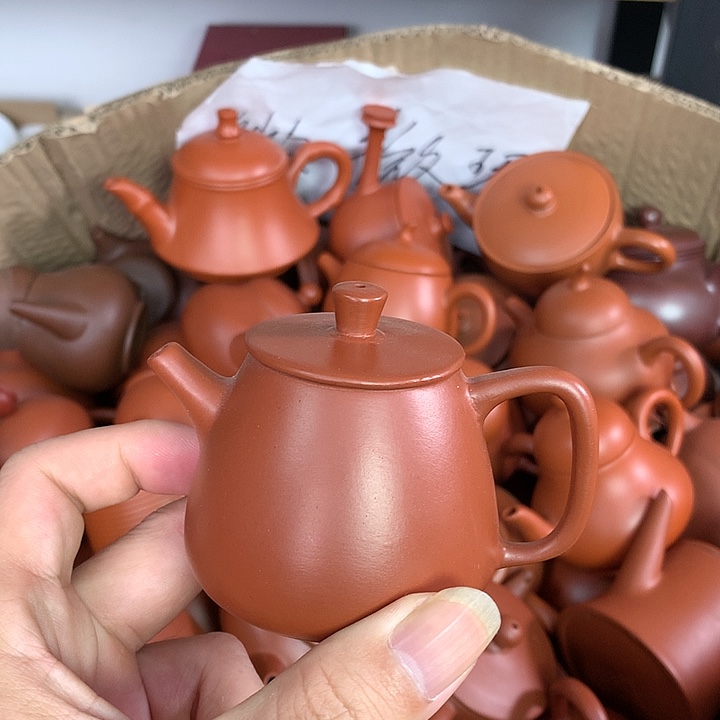 紫砂茶壶原矿朱泥茶壶茶具家用90