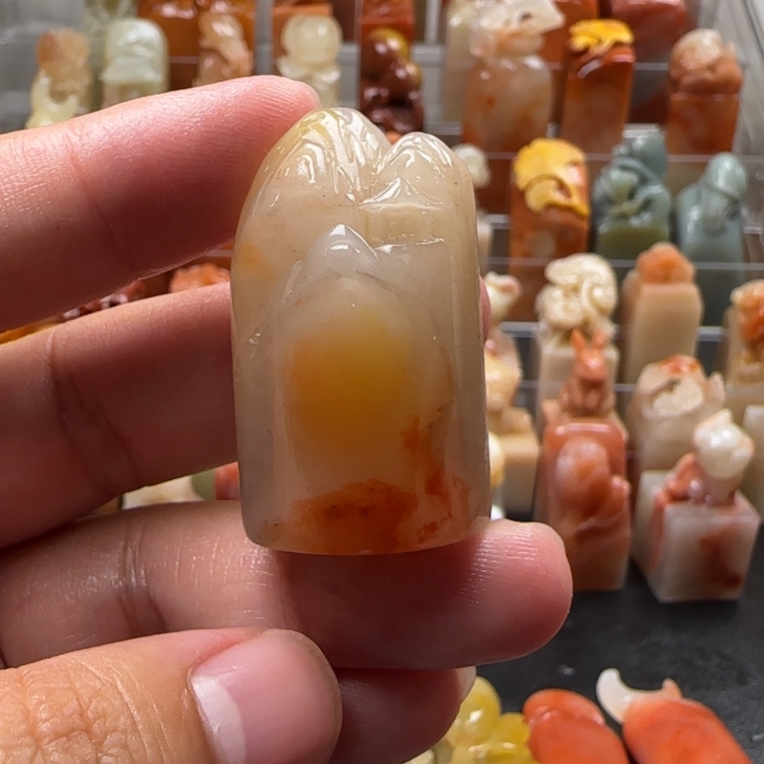 老挝石山水  2.3×4.1