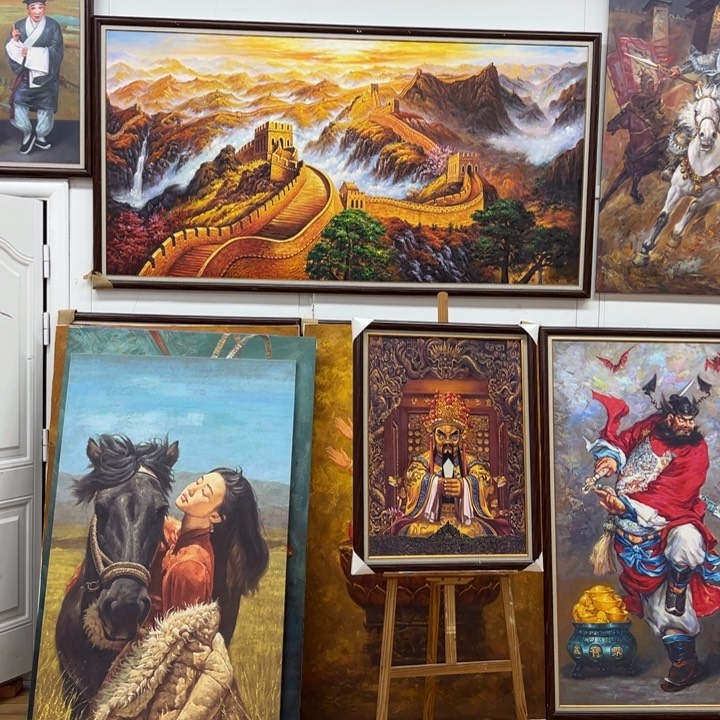 书法中*店复刻版金色长城