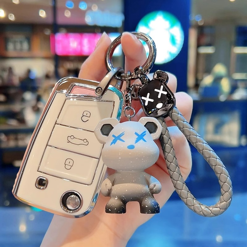 适用大众车钥匙套途观桑塔纳速腾朗逸宝来POLO高尔夫迈腾帕萨特壳