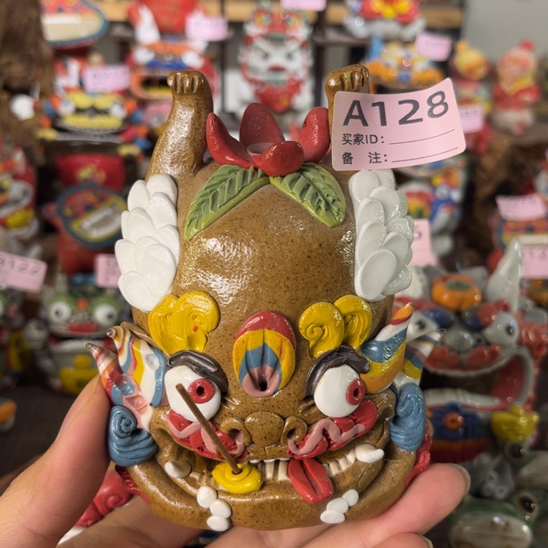 泥塑纯手工茶宠摆件