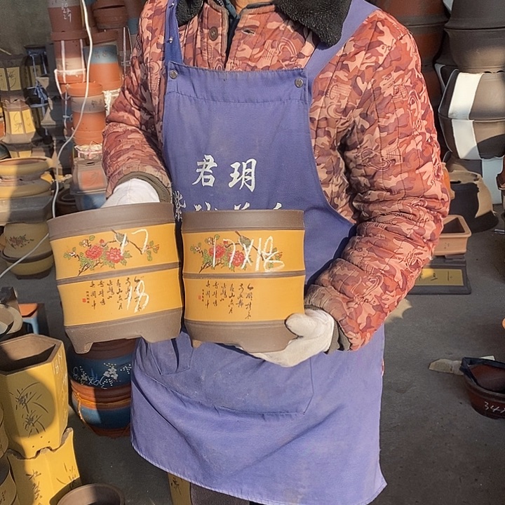 紫砂花盆紫砂花盆