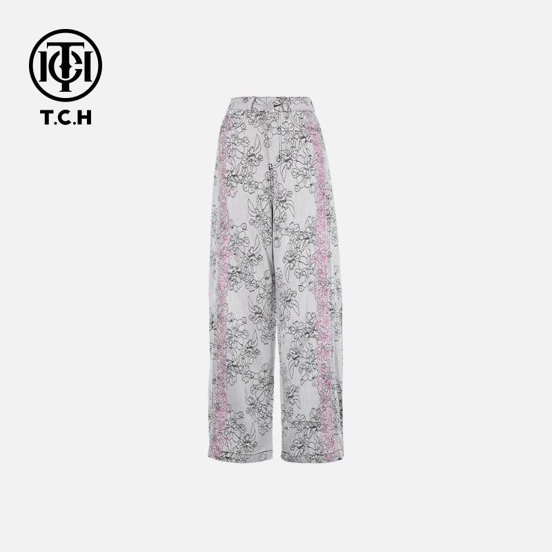 TCH私服烫钻工艺时尚淑女百搭新潮流牛仔裤女T75A20E5137轻奢tch