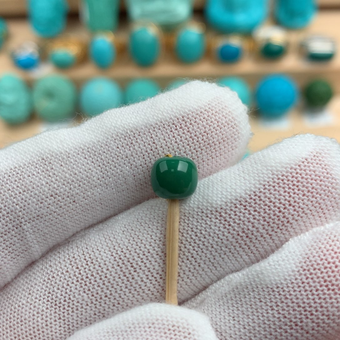 绿松石配饰未镶嵌6.9-6.1mm