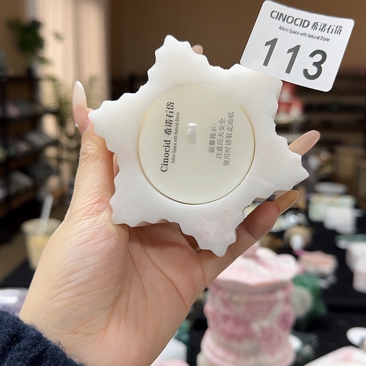 彩虹玫瑰雪花烛台113