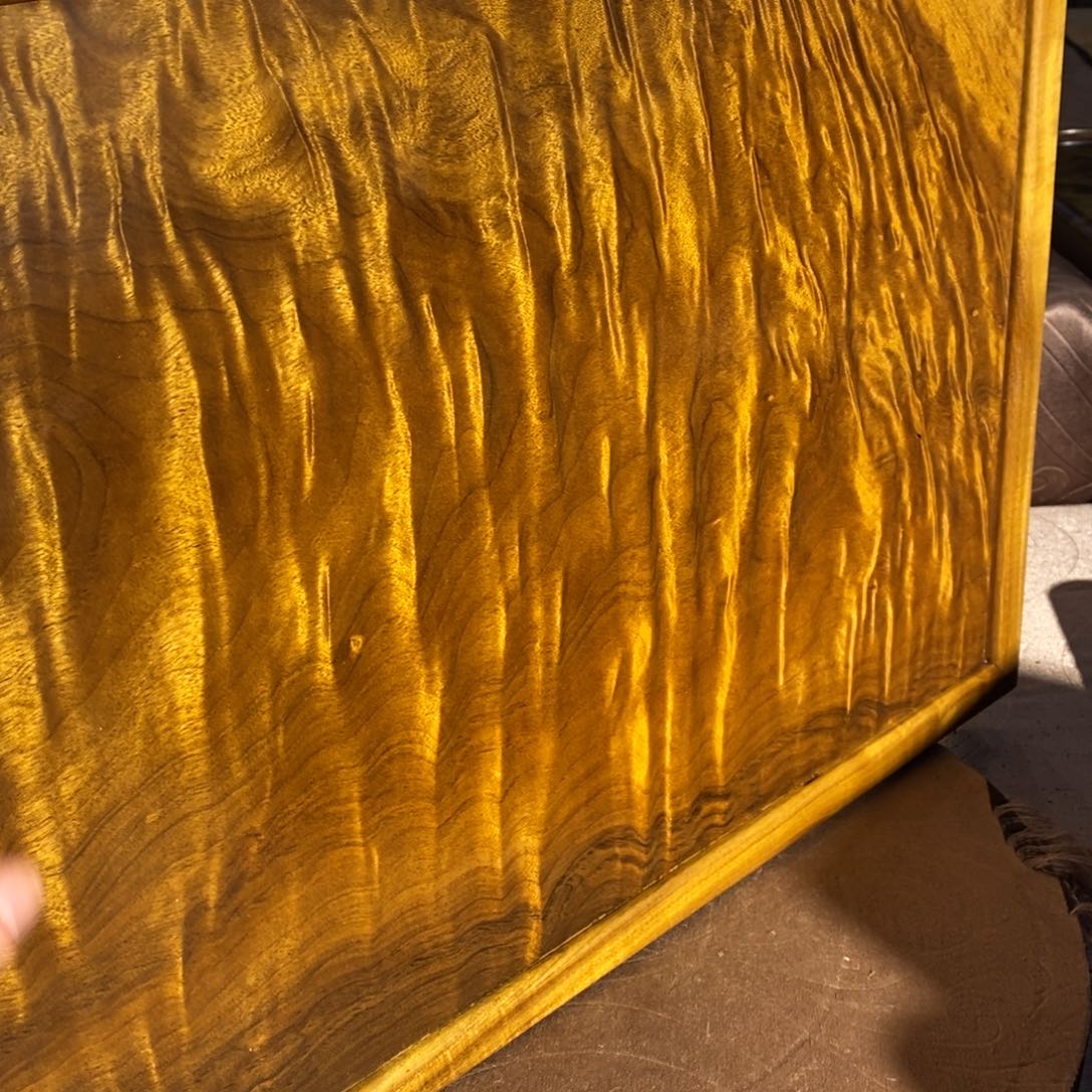 金丝楠小**贝金丝楠茶盘