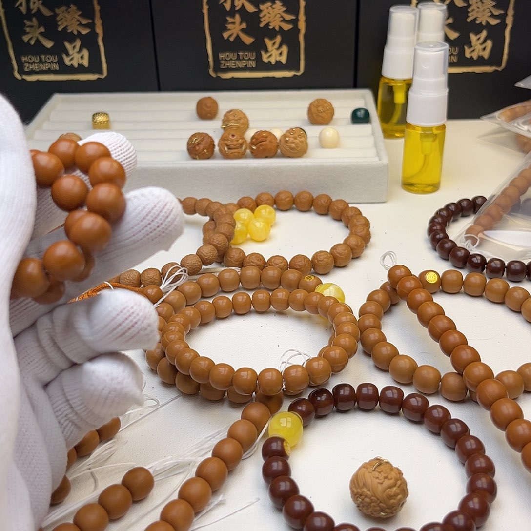 袁***帅猴头核桃手串猴头