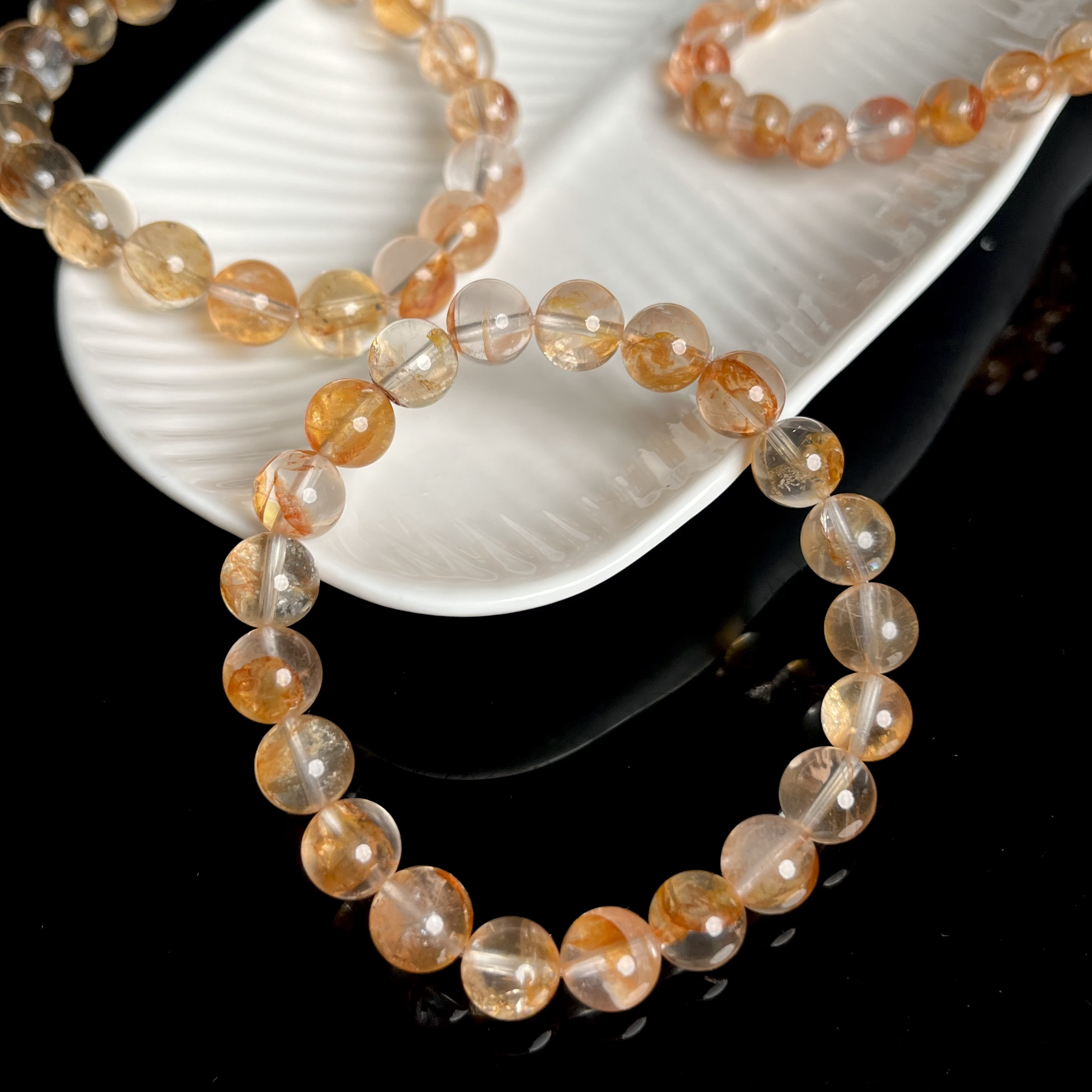 净体凤羽胶花手串Y2008多样性发其一