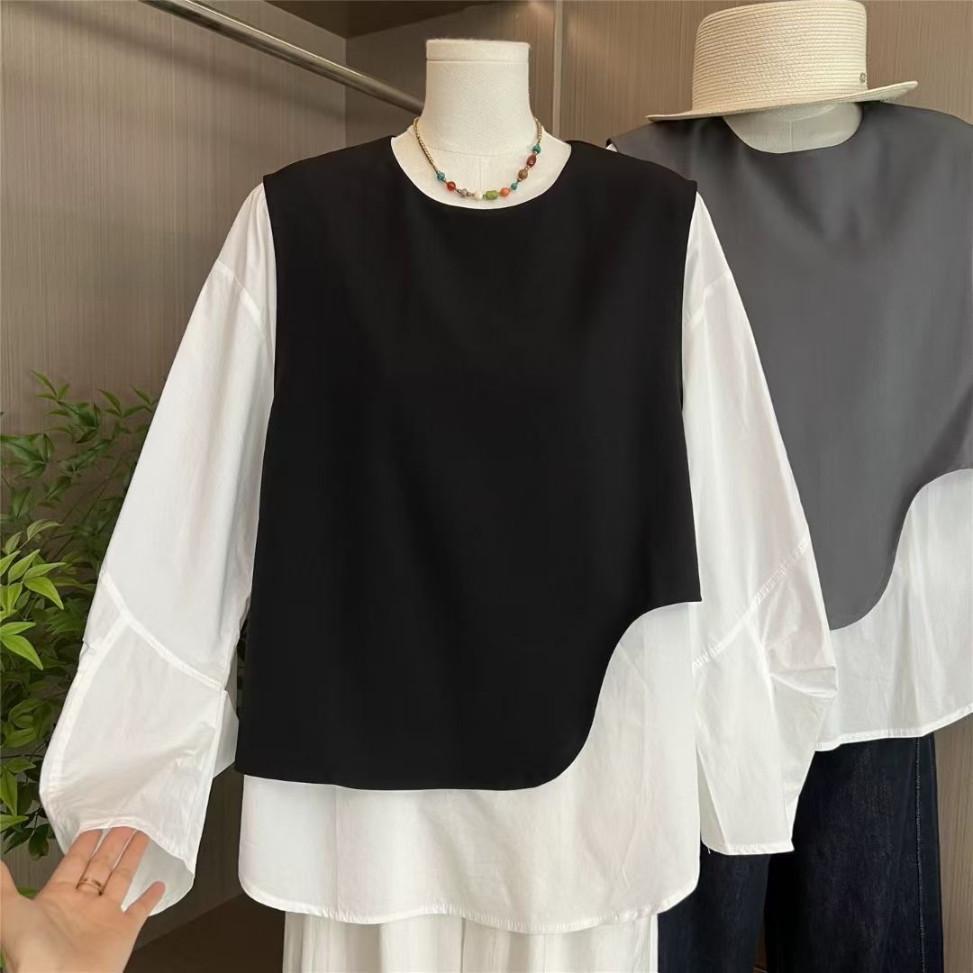 备注编号娜娜姐大码女装秋季新款【时尚百搭宽松休闲简约透气衬衣】