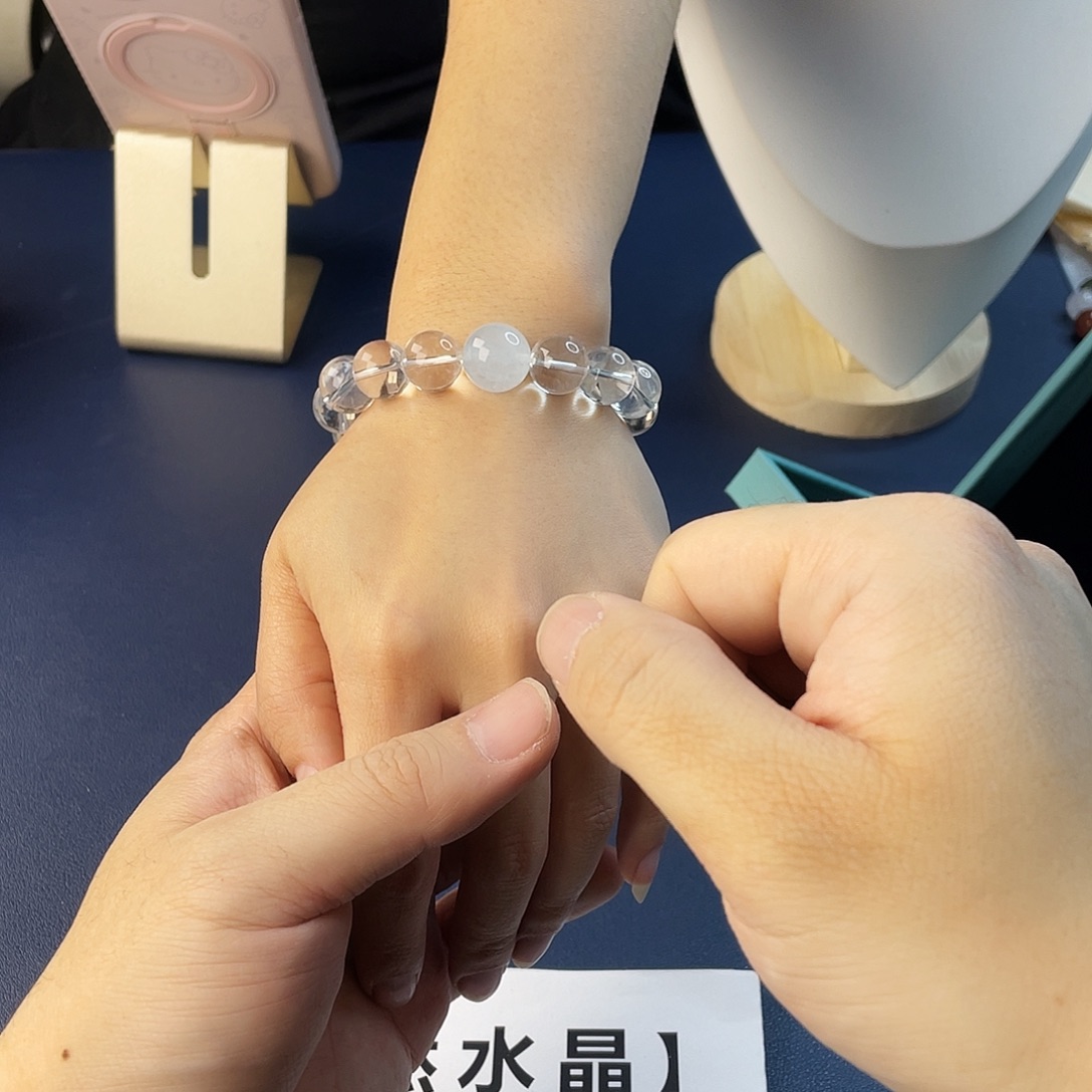 手链银S925镶嵌水晶