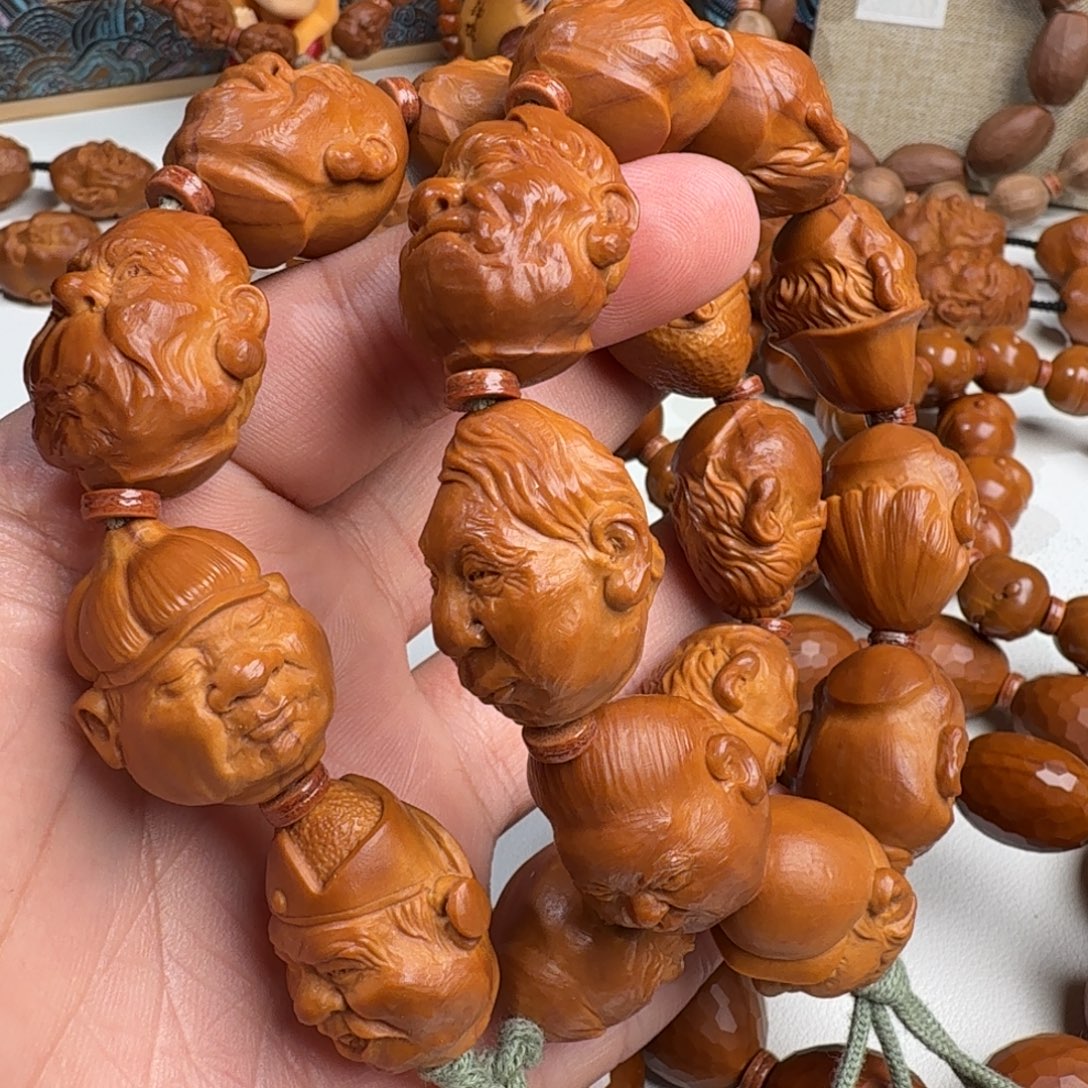 进***影手串/手链橄榄核橄榄核雕手串百味人生