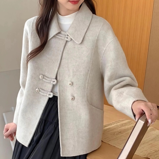 百769两色女士厚款双面外套