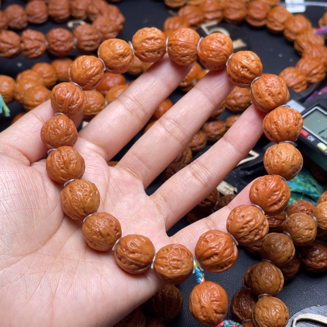 文玩核桃手串两***溜小金豆111