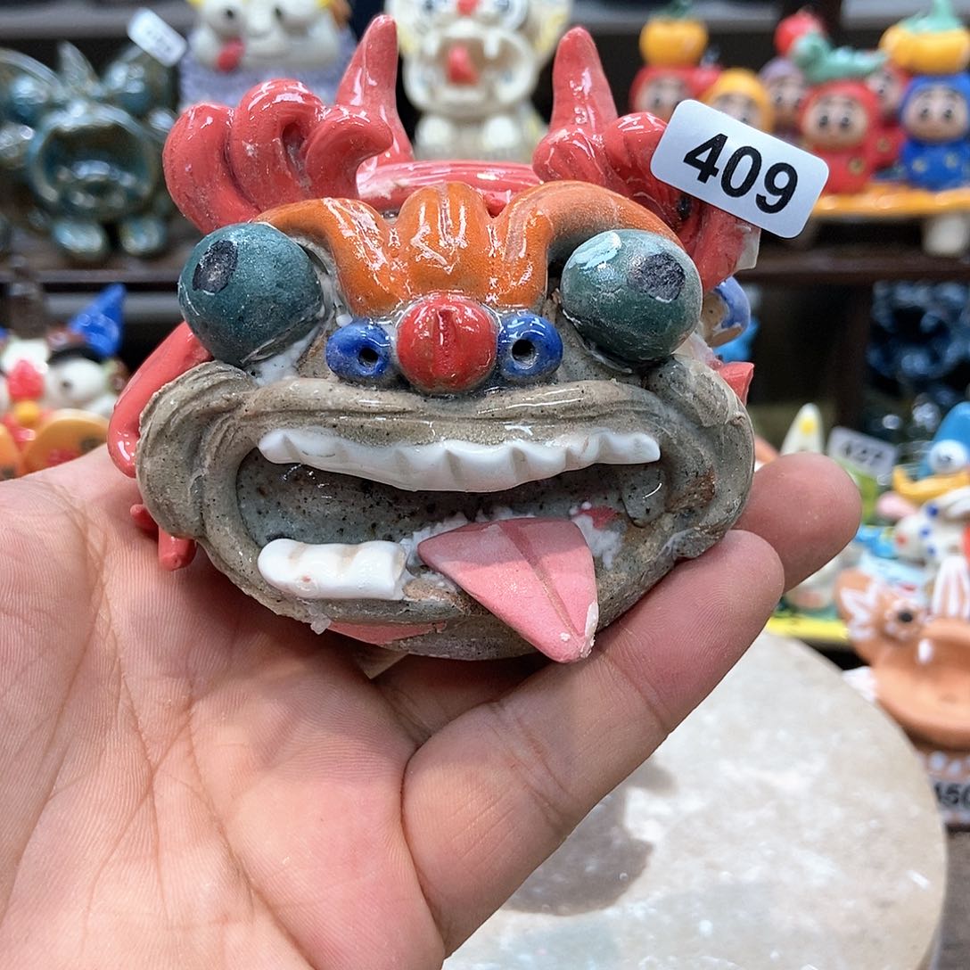 摆件直播间手工抽象陶瓷摆件微瑕409
