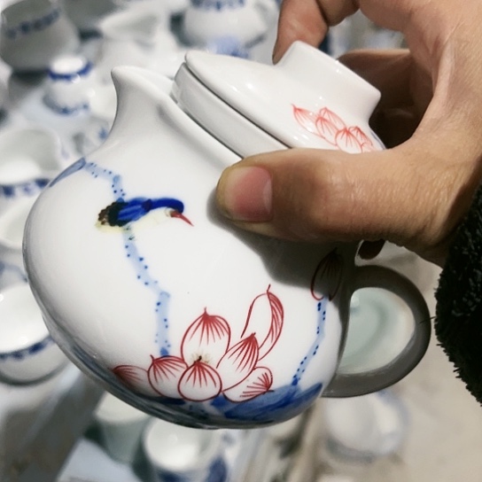 盘手绘随手泡一个陶瓷陶瓷