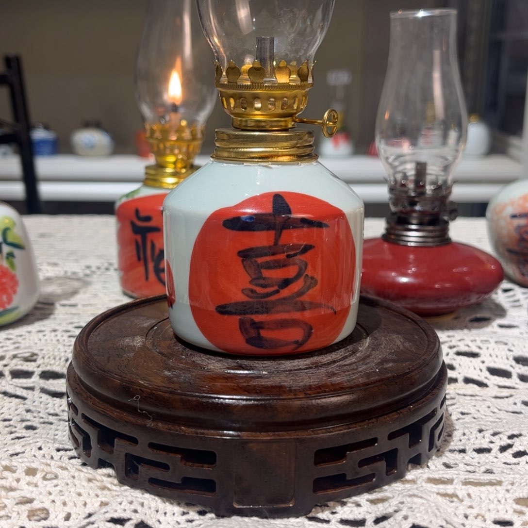 摆件景德镇陶瓷香薰灯
