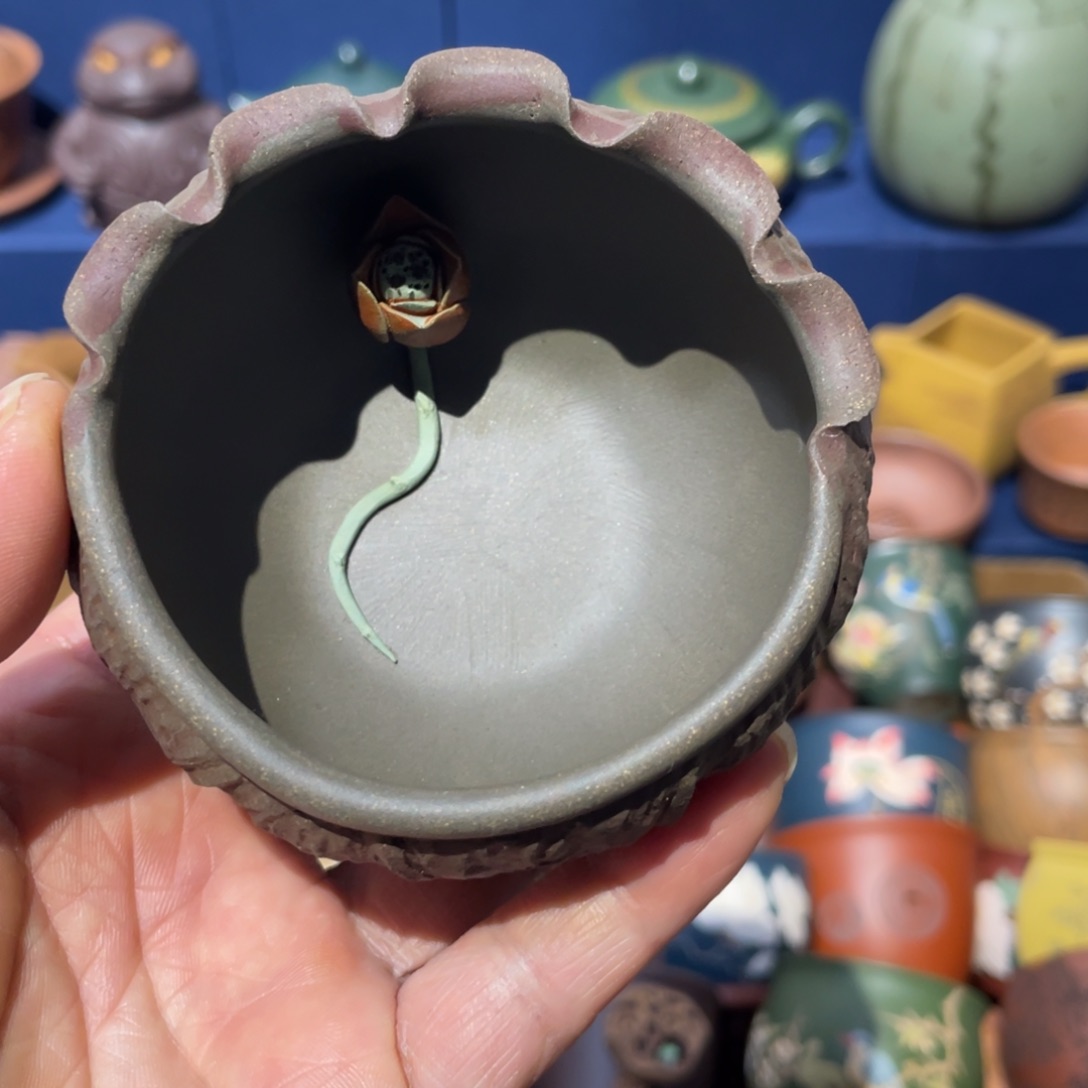 原矿紫砂手工主人杯