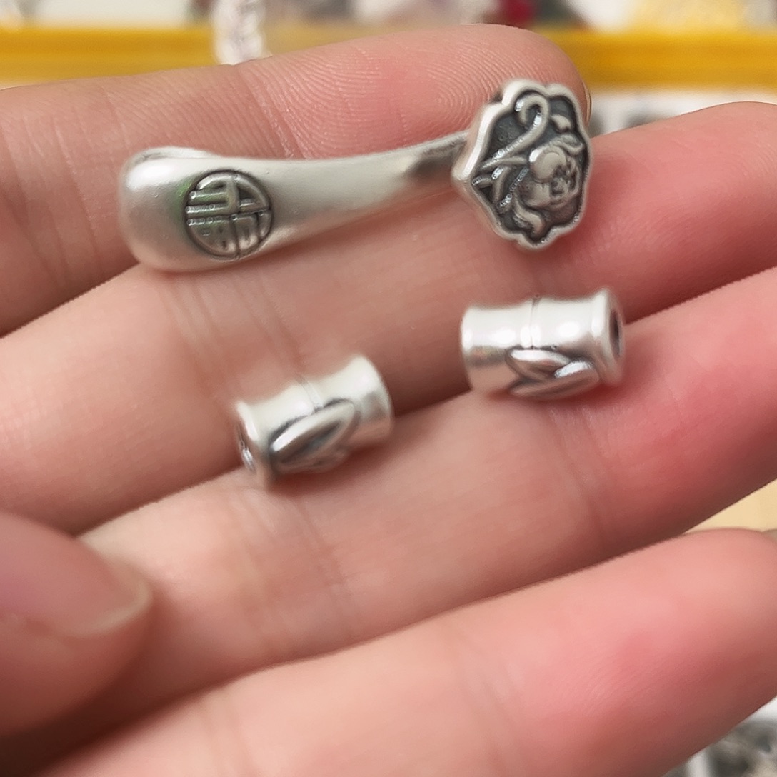 吊坠足银珐琅手串