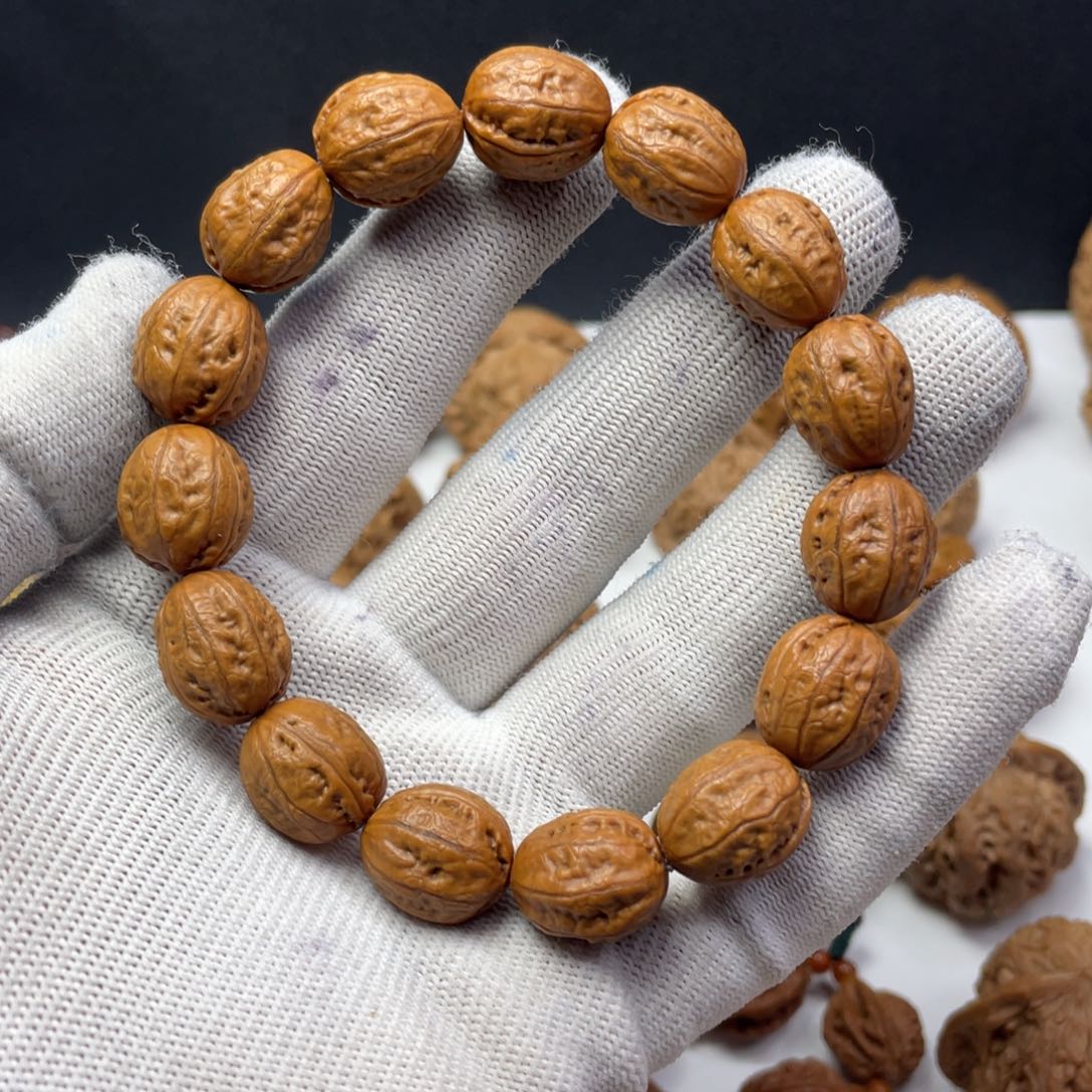 文玩核桃把件14小枣原皮原色