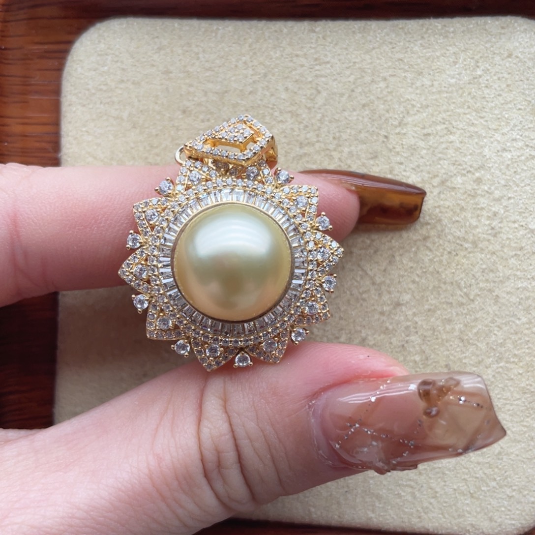 海水珍珠颈饰银S925镶嵌Q60