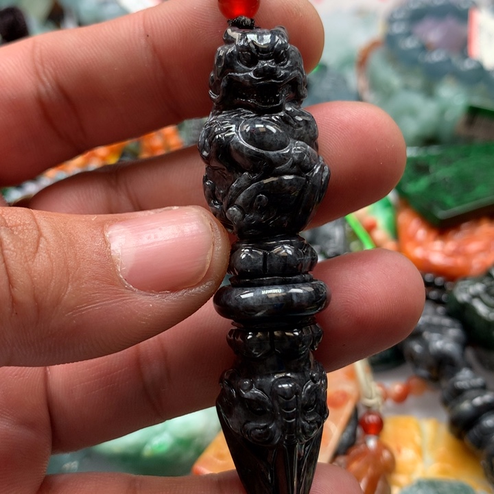 翡翠项链未镶嵌保真天然a货翡翠