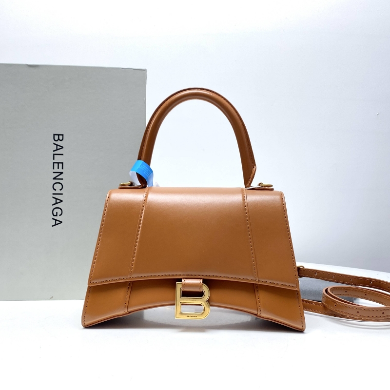 95新 Balenciaga/巴黎世家 玺越奢品 焦糖色s码沙漏单肩包LM2180