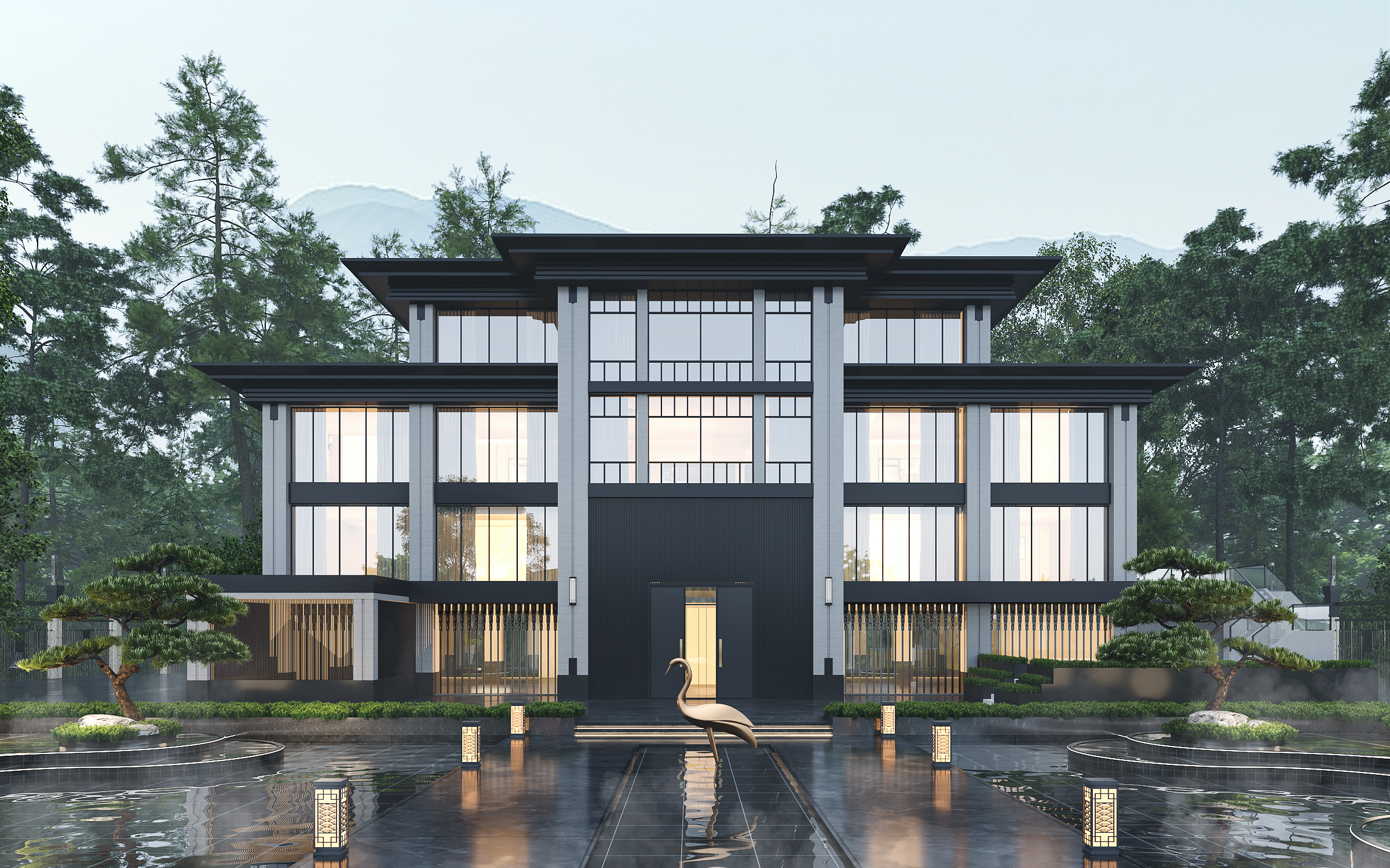 代画cad图纸，建筑外观效果图，鸟瞰图，室内效果图