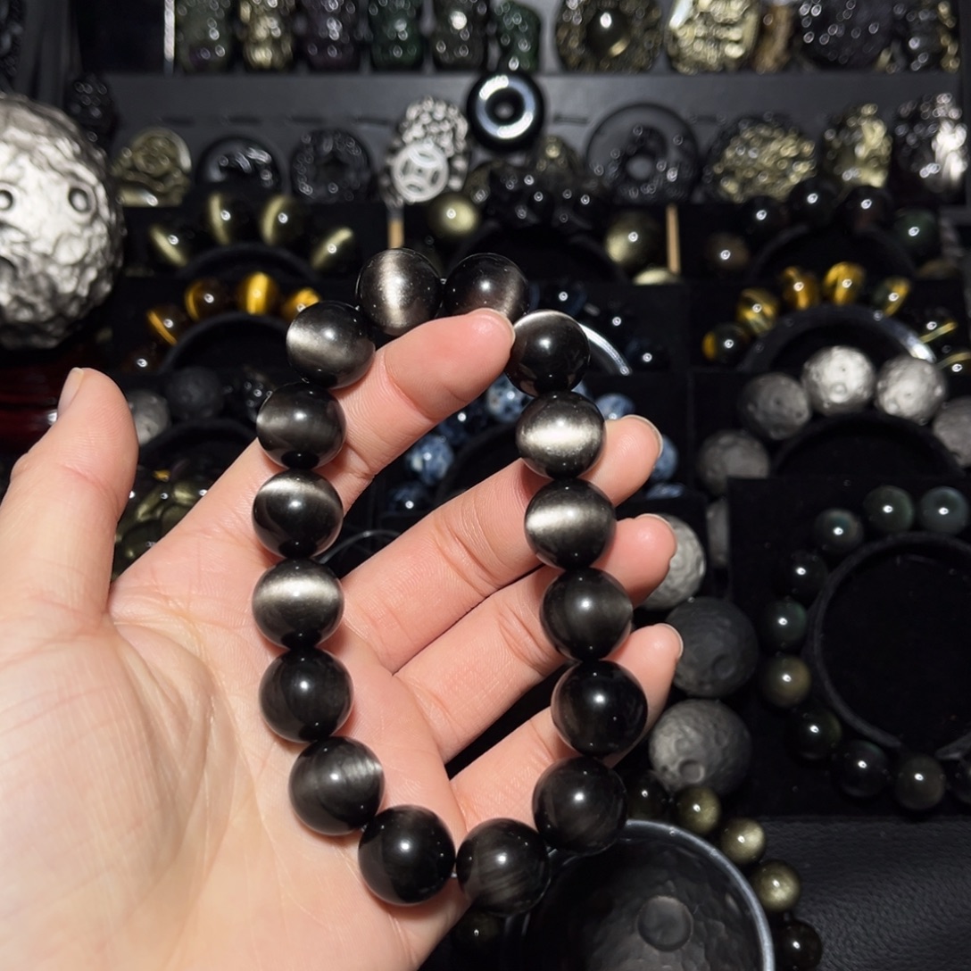 J***u黑曜岩未镶嵌珠宝奇石