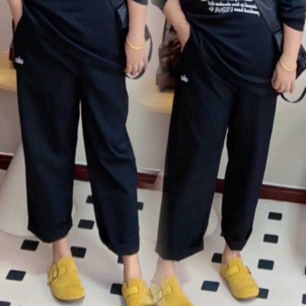秋季新款百搭高腰简约韩系显瘦女士气球裤哈伦裤萝卜裤九分裤子