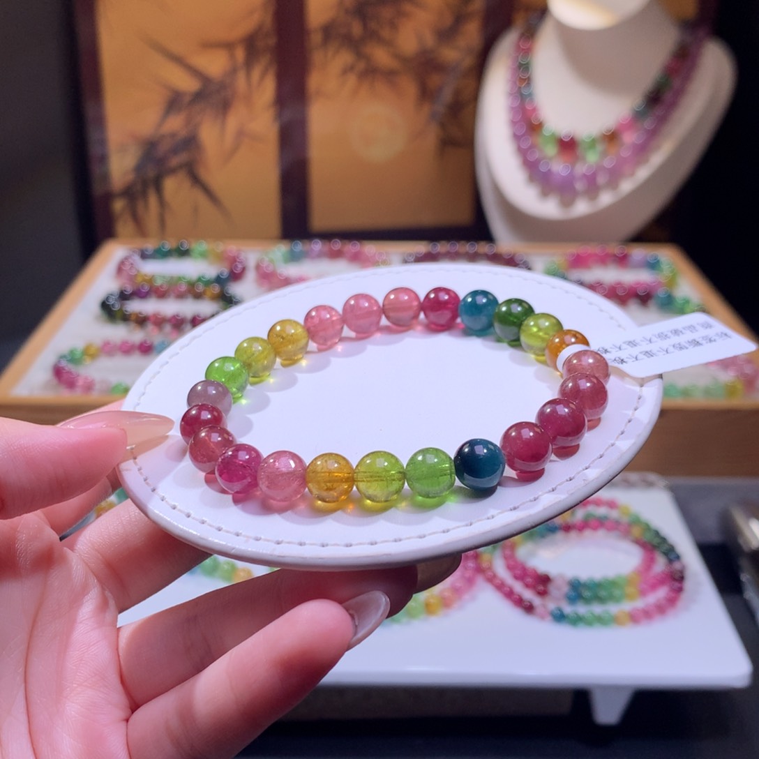 未镶嵌手链碧玺碧玺