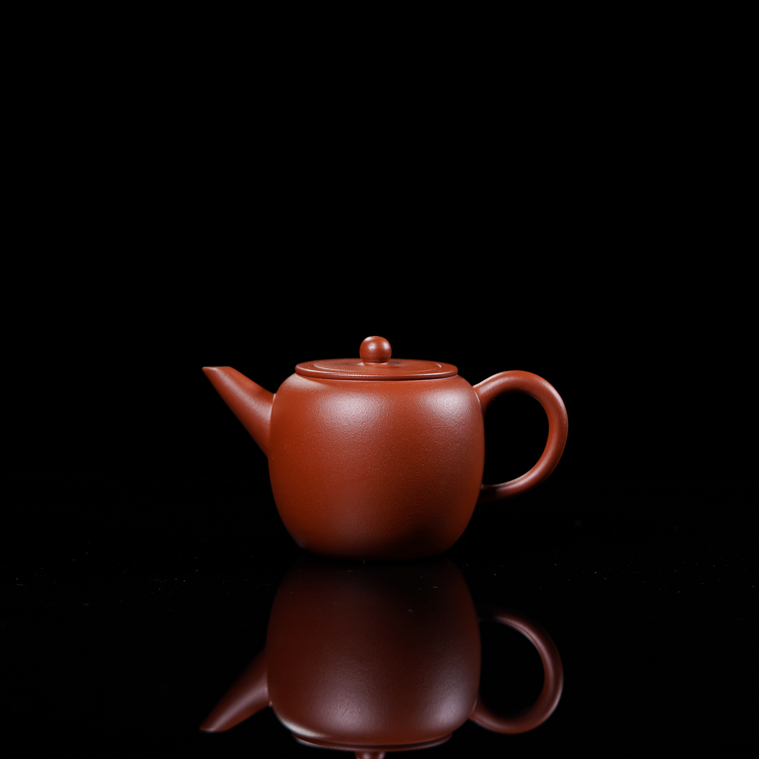 均山自营复刻厂版红苹果紫砂壶黄龙山红泥手工制作容量130ml